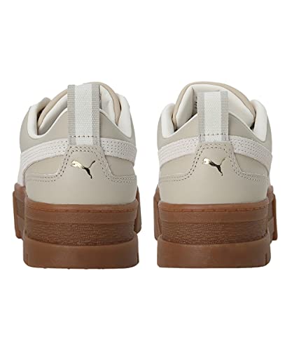 Image of Puma Womens Mayze LTH WN's Putty-Pristine-Team Gold Sneaker - 3 UK (38198312)