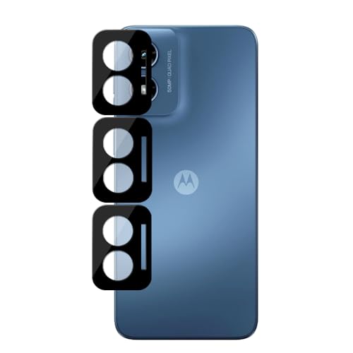 UZWZW 3 Pack Camera Lens Protector Tempered Glass For Motorola Moto G Play 2024 / Moto G Play Gen 3, Not Affect Flash