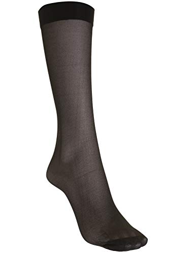 Mariposa Women's Knee High Stockings Silky Finish Pack of 6