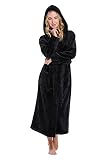 Turquaz Bata de felpa de gran tamaño para mujer, XL