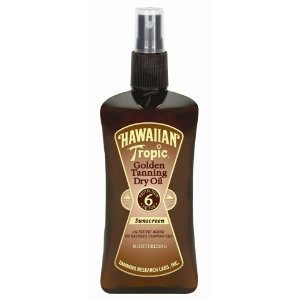 Hawaiian Tropic Golden Tanning Dry Oil Spray Spf 6 8 Ounces (Pack of 2)