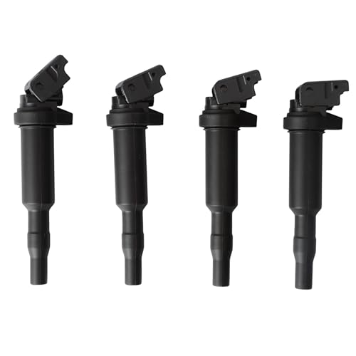 JAVOUKA 4 PCS Ignition Coil Pack Fit for 1 Series E81 E87 F20 F21 116i 1.6L 2007-2017, for 5 Series E39 E60 525i 530i E39 E60 520-545 2.2L-4.4L, Ignition Coil Replace #UF571 12137594937 12137562744