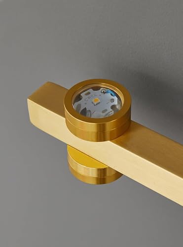 Image of Groeien 6 LED Golden 6 watt Up /Down Wall Sconce Bathroom Vanity Indoor Outdoor Light Fixtures for Mirror, Hallway,Bedroom,Indoor Wall Light(DualArc-3LED)