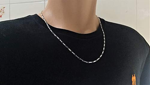 Corrente Masculina Prata Maciça 925 60 Cm X 3 Mm Elo Cartier REF. 616