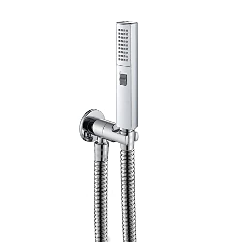 Pomme de douche détachable haute pression avec flexible de douche 59 pouces en chrome brillant