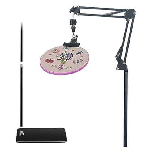 Soporte de tambor para bordar Pitxsgsia evita dolor de espalda ajustable negro