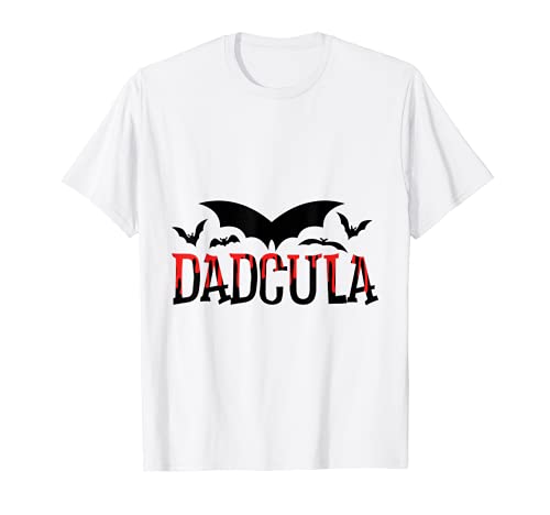 Dadcula Halloween Vampire Dad Funny Trick Or Treat Party T-Shirt