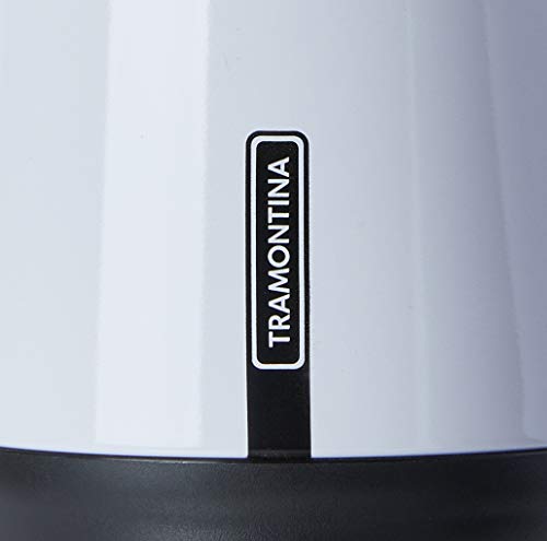 Tramontina 61644104 Bule Térmico em Aço Inox Branco com Infusor 1 l, Branco