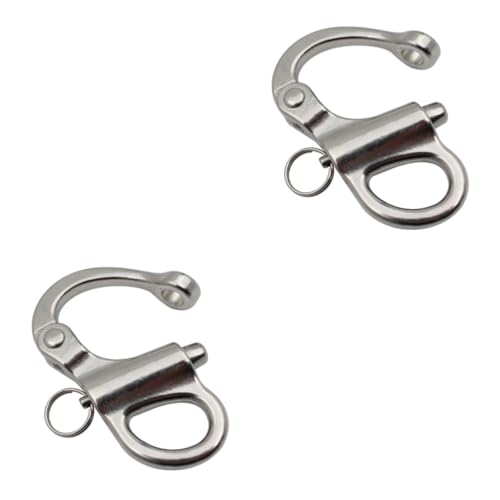 Hemobllo 2 Stück Edelstahl Schnellverschluss Kettenschäkel