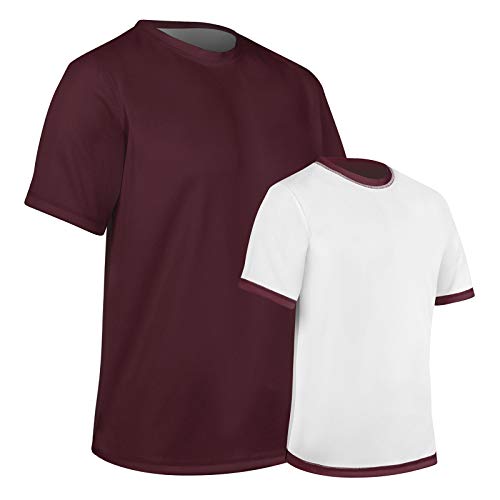 T-shirt réversible enfant pour changer d'équipe facilement en club de sport