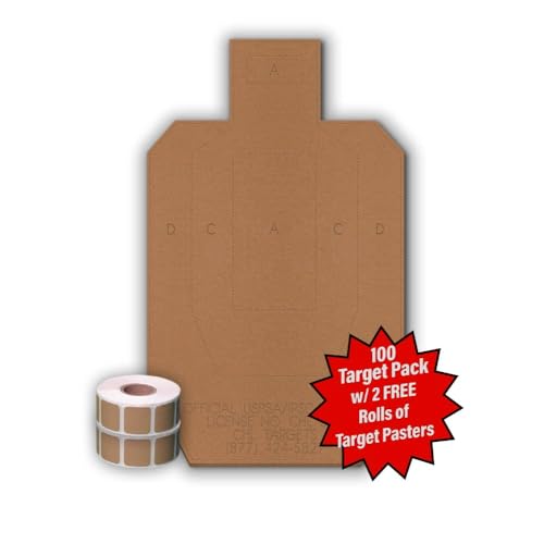 Image of Official USPSA /IPSC Cardboard Targets, Competition Torso, Silhouette Shooting, Cardboard Target. Made in USA