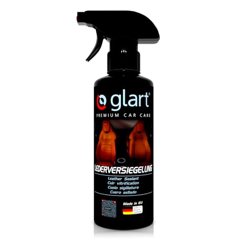 Glart 45LV sellador y cuidado para cuero de coche, cuidado del interior para cuero liso, perfecto también para sofás de cuero, 500 ml limpiador.