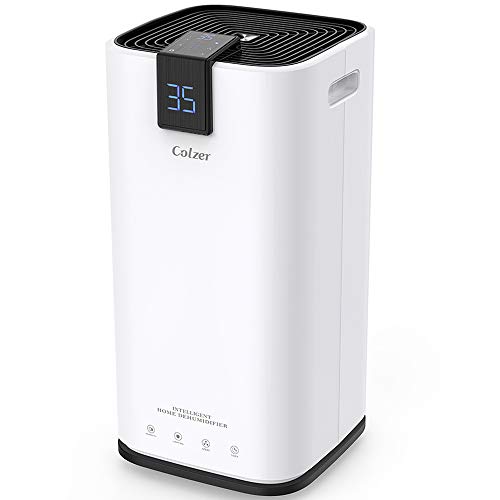 COLZER 4,000 SQ FT Home Dehumidifiers for Basements & Large Rooms, 70 Pints Large Removal Capacity with 7.4-Pint Water Bucket & Continuous Drain Hose for Self-draining