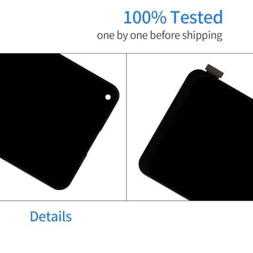 LADYSON LCD Screen for Realme 7 Pro RMX2170 Screen Replacement Kit for Realme 7 Pro RMX2170 LCD Display Touch Screen Digitizer Full Assembly Parts (Black)