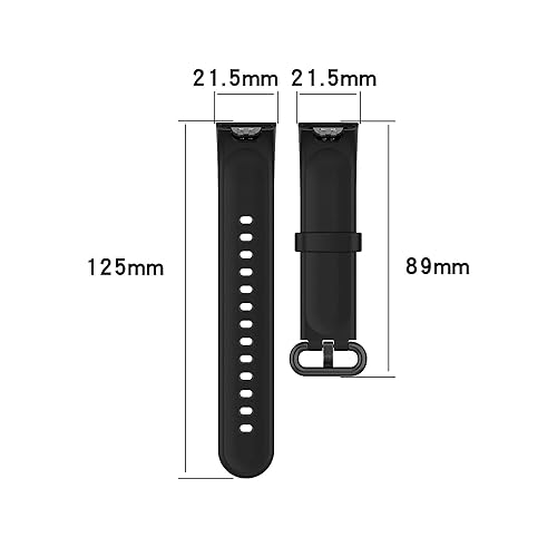 Image of YODI Soft Silicone With Metal Buckal Classic Strap Bands for Redmi Watch 2 Lite /Redmi GPS Smart Watch Only, Comfort and Flexible Straps for Men Women and Kids (WHITE /PINK)