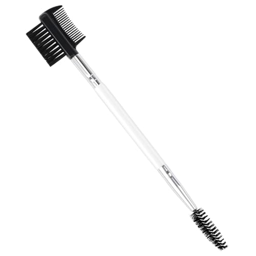 3 Head Eyebrow Eyelash Shaper Eyelash Comb Double Head Brush Makeup Grooming Tool cosmetic with 3 Different Spoolie Brushes for Separating Lashes Eliminating Mascara Clumps Grooming and Shaping Brow