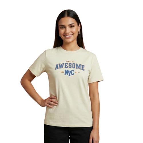 Image of Nobero Women's Graphic Printed T-Shirt | Regular Fit 180 GSM Cotton Tee for Women | Comfortable Round Neck Casual Wear