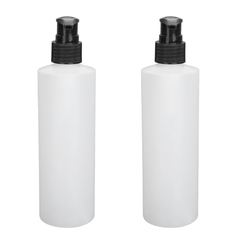 Generic Bouteille Distributrice de Pompe de Chauffage d'Huile de Massage, 2 Pièces 250 ML Rechargeable, Flacon Blanc pour Shampoing Crème Lotion