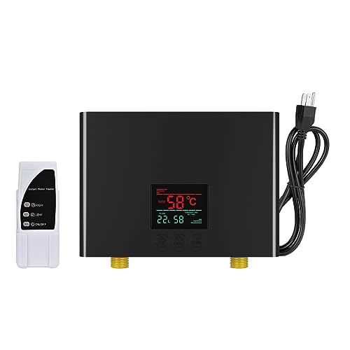 Electric Tankless Water Heater 110V, Instant Hot Water with Auto Temp Control & Self-Check, Mini...