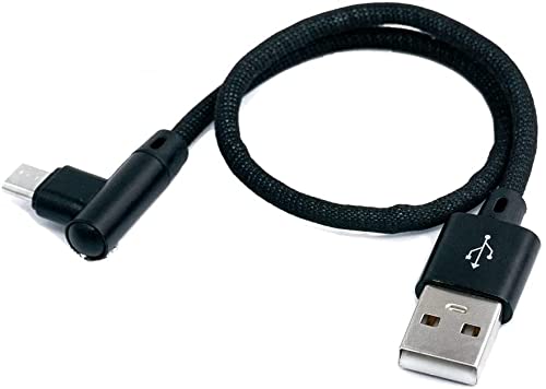 Micro USB 2.0 Kabel Gewinkelt 90 Grad Winkelstecker (links/male