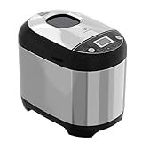 Nutrilovers NUTRI-BREAD-MAKER Edelstahl Brotbackautomat mit 19 Programmen, 3 Bräunungsstufen, Timer, 3 Brotgrößen (500g, 750g, 1000g) inkl. Rezeptbuch