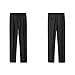 Maiyifu-GJ Men's Slim Fit Stretch Pant Classic Solid Color Casual Suit Pant Lightweight Business Comfort Trousers (Black,32)