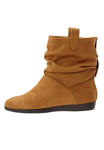 Comfortview Women's Wide Width The Demy Bootie - 8 W, Brown #TOP4