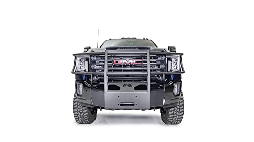 FAB FOURS GM20-N5070-1 Winch Mount fits 20-23 GMC Sierra 2500 HD - 2 Stage Black Powder Coat