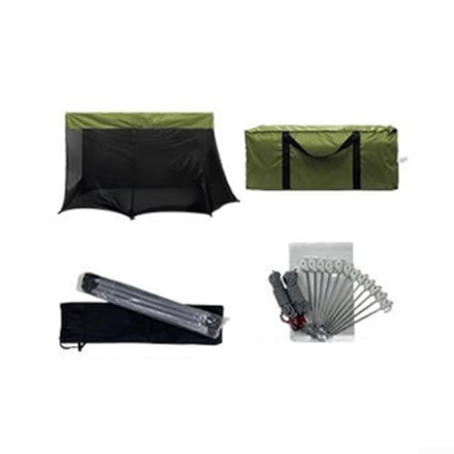 Durashmall Tienda de campaña para portón trasero de SUV con red de cumbrera y revestimiento impermeable de 3000 mm, toldo grande de camping para coche, camión, furgoneta, instalación rápida, color