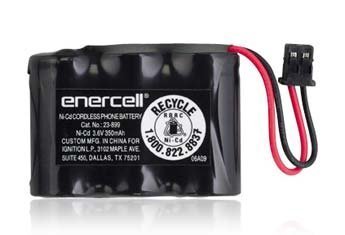 ENERCELL3.6V/350mAh Ni-Cd Cordless Phone Battery (23-899)