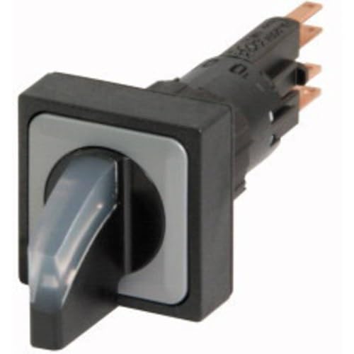 Commutateur sélecteur lumineux Eaton Q25LWK1R-WS/WB blanc avec lampe filament 24V