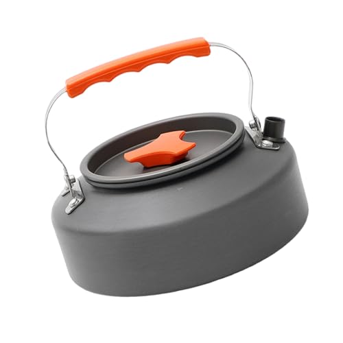 Macetas de camping, calderas de agua, de aluminio, para exteriores, tetera portátil, para colgar, utensilios de cocina para camping, viajes