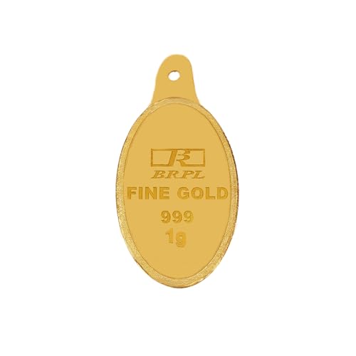 Image of Bangalore Refinery 24k (999) Gold Coin Pendants 1gm