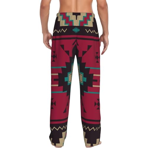 Native Americans Pajama Pants for Men, Men's Separate Bottoms, Lounge Pants, Funny, Humorous3
