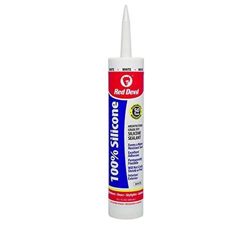 Red Devil100% Silicone Sealant (White, 300 ml)