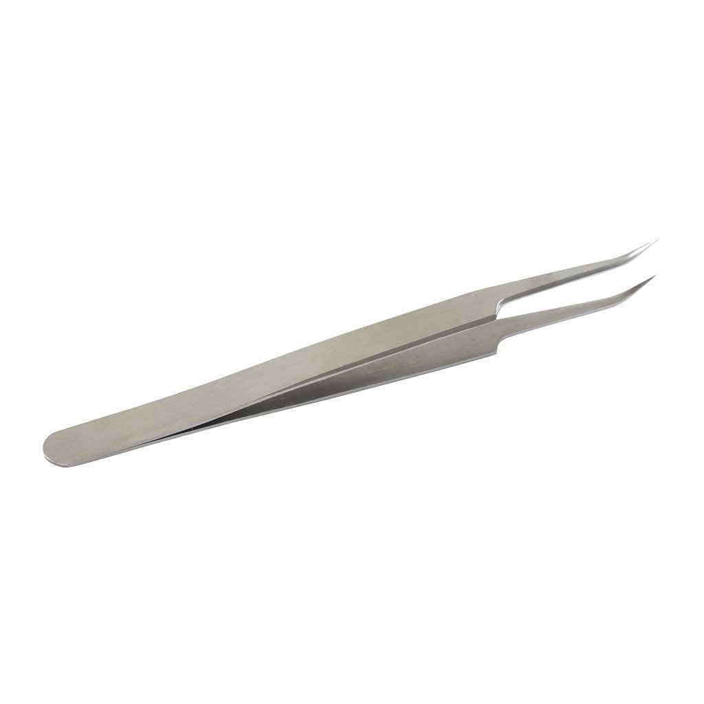 Traditional Tattoo Stainless Steel Multipurpose Pointed Curved Tip Tweezer Nipper Beauty Manicure Tool (120MM)-image-6