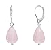 Produktbild ERCE Rosenquarz Ohrringe Halbedelstein Tropfen 925 Silber