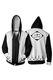 Boomtrader Unisex Zaraki Kenpachi Cosplay Hoodie Costume Halloween Carnival Outfits,X-Large