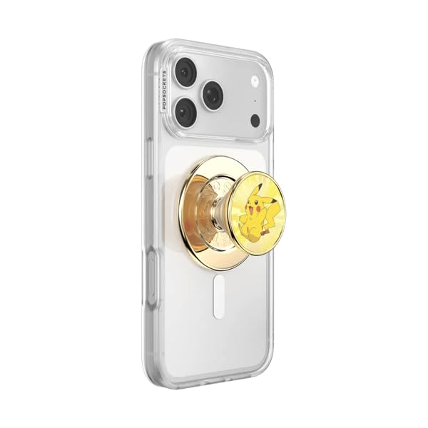 Image of PopSockets Phone Grip for MagSafe, Magnetic Holder- Pikachu Spark