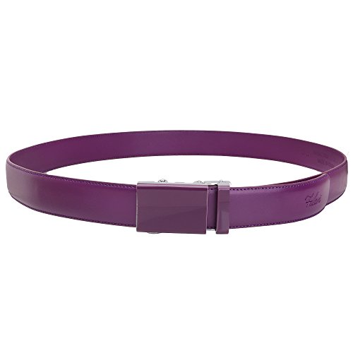 Falari Men Unisex Genuine Leather Ratchet Dress and Casual Belt, Automatic Sliding Buckle, Trim to Fit2