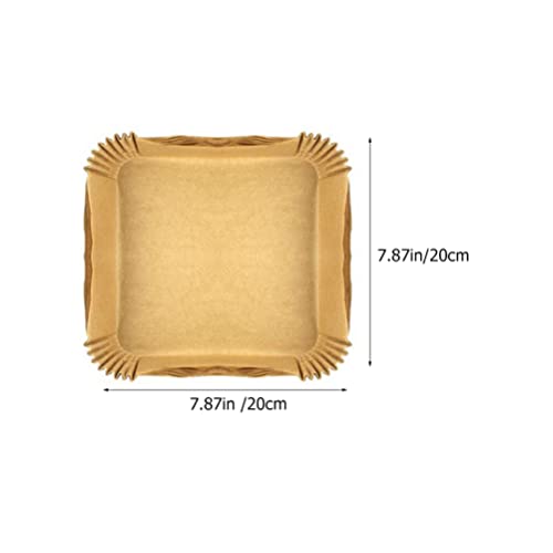 Forro De Papel Descartável Da Fritadeira Air Fryer Parchment Papel Forros: 100 Pcs Square Air Fryer