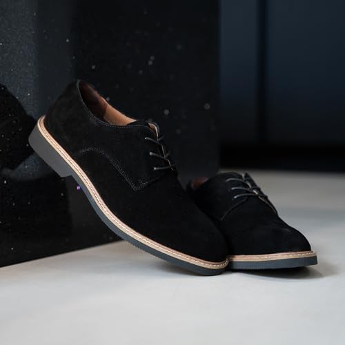 Image of Gunnar and Troy Sentinel Mens Oxford Dress Shoes, Multi-Colors & Sizes | Men's Wingtip Oxford Dress Shoes, Soft Leather Classic Lace-Up Modern Shoes