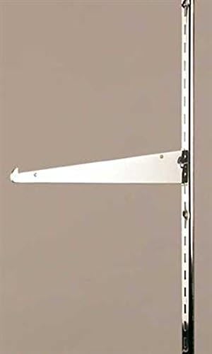 Metal Shelf Bracket for Slotted Standard in Chrome 14 Inch - Lot of 25