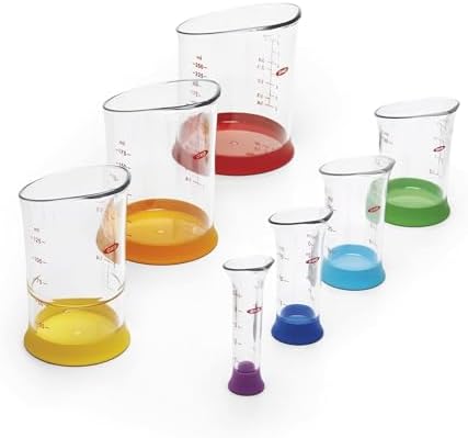 OXO Good Grips 7-Piece Nesting Measuring Beaker Set, Multicolored - Thumbnail 3