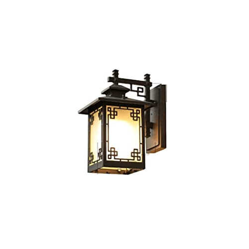 Lampe murale extérieure de style chinois étanche et moderne pour balcon et escalier