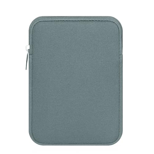CNYUON Bolsa Protectora para Tableta Funda Suave for Tableta Ereader, Bolsa con Cremallera, Funda portátil for Tableta, Funda con Cremallera for Tableta(Gray,8.7inch)