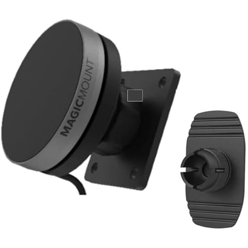 Scosche MagicMount Charge Elite Qi2 15W Wireless Car Charger Phone Mount, MagSafe Car Mount Charger with AMPS Plate and Adhesive Dash Adapter, Magnetic Car Phone Holder for iPhone and Qi2 Devices