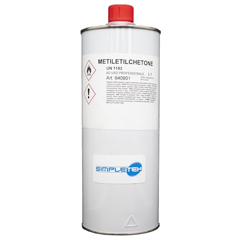 SIMPLETEK - Metiletilcetona (MEK) 1L - Disolvente universal para goma laca, resinas, colofonia, goma y barnices