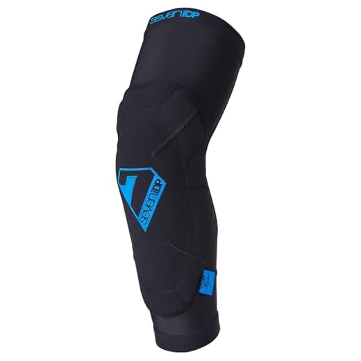 7iDP Seven iDP Sam Hill Signature Transition Plus MTB Enduro Mountainbike knäskydd – svart stor