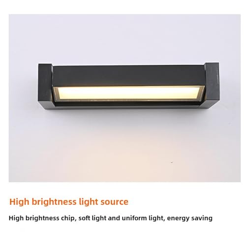 LED Applique Murale Extérieur IP65 Lampe Longue Rotative à 350°
